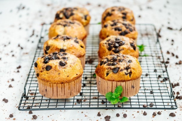 Bananmuffins Med Chokolade