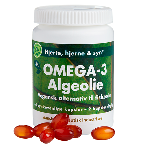 Grønne Vitaminer Omega-3 Algeolie (60 kaps)